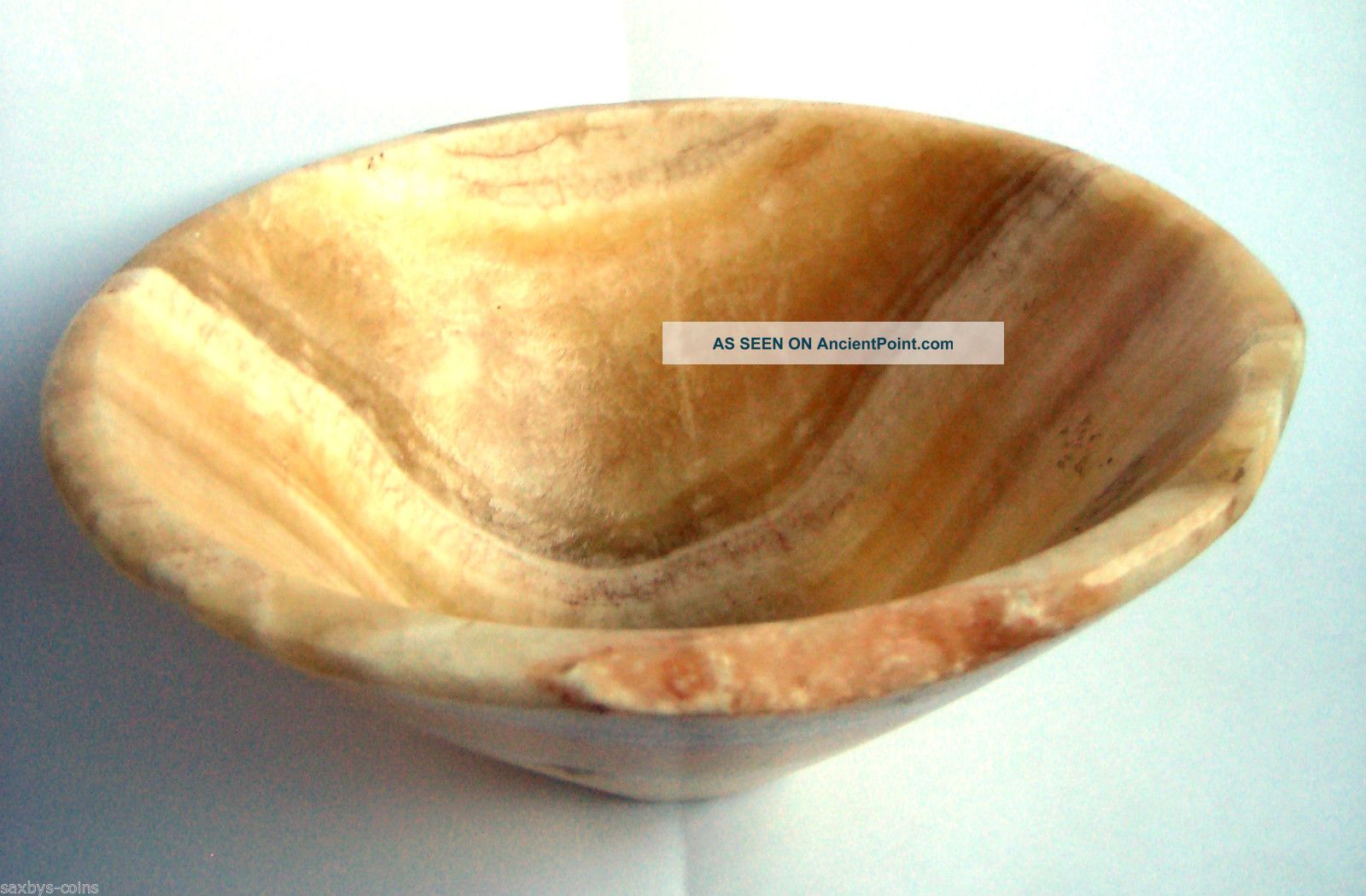 Rare Circa.  400 B.  C Large Ancient Egypt - Ptolemaic Period Alabaster Bowl Egyptian photo