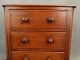19thc Antique Miniature Small Salesman Sample Table Top Wood Chest Of Drawers 1800-1899 photo 1