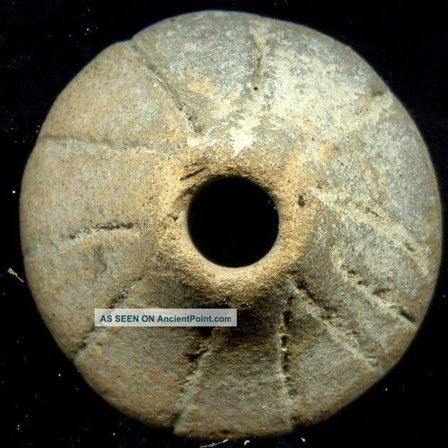 Pre - Columbian 4 Aztec Terracotta Spindle Whorls,  Ca; 350 - 1,  000 Ad The Americas photo