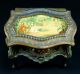 Antique Napoleonic Age Decorated Metal Trinket Box,  Circa 1800 - 1820 Primitives photo 3