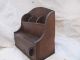 Country Vintage Wooden Drawer Caddy Basket Mail Organizer Primitives photo 4