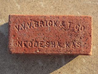 Vintage.  Neodesha,  Kansas Brick.  The V.  V.  V.  Brick & Tile Co. photo