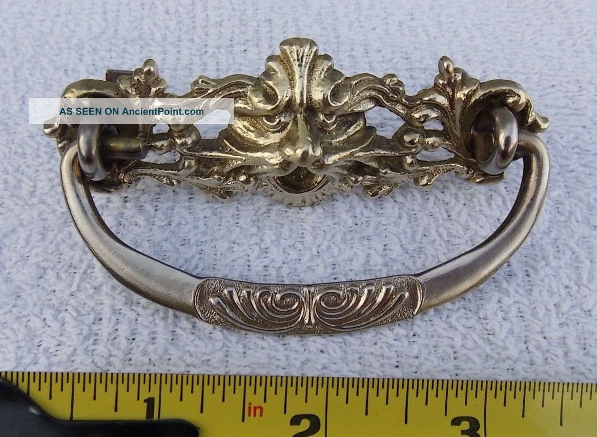 One Lion Head Pull Antique Brass And Metal Bale Drawer Pulls photo