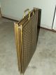 Vintage Brass Folding Four Panel Fireplace Hearth Screen Fireplaces & Mantels photo 11