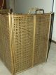 Vintage Brass Folding Four Panel Fireplace Hearth Screen Fireplaces & Mantels photo 8