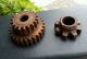 2 Vintage Industrial Machine Age Decor Steel Gears Steampunk Altered Art Other Mercantile Antiques photo 1