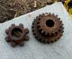 2 Vintage Industrial Machine Age Decor Steel Gears Steampunk Altered Art Other Mercantile Antiques photo 2