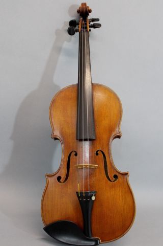 Leopold Anthony Stokowski Antique,  Albin Wilfer,  German 4/4 Figured Maple Violin photo