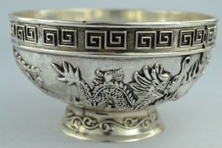 Chinese Rare Collectibles Old Handwork Tibet - Silver Bowl photo