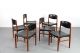 6 Mid Century Dining Chairs By Glostrup Denmark 60s | Danish Modern Teak Stühle 1900-1950 photo 5