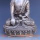 Vintage Tibet Silver Copper Tibetan Buddhism Shakya Mani Statue Other Antique Chinese Statues photo 3