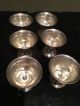 6 Vintage Weighted Sterling Silver Pedestal Dessert Sherbet Cup 425 Grams Cups & Goblets photo 3