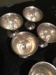 6 Vintage Weighted Sterling Silver Pedestal Dessert Sherbet Cup 425 Grams Cups & Goblets photo 4