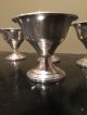 6 Vintage Weighted Sterling Silver Pedestal Dessert Sherbet Cup 425 Grams Cups & Goblets photo 7