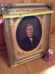 Antique Old 19th Century Portrait Painting Striking Young Man Frame Tlc Victorian photo 10
