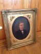 Antique Old 19th Century Portrait Painting Striking Young Man Frame Tlc Victorian photo 2
