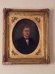 Antique Old 19th Century Portrait Painting Striking Young Man Frame Tlc Victorian photo 3