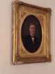 Antique Old 19th Century Portrait Painting Striking Young Man Frame Tlc Victorian photo 4