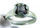 Rare Medieval Period Bronze Ring With Blue Stone In Bezel - Wearable - Ab2 Roman photo 1