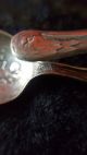 Antique Manchester Mfg Co Baby Feeding Spoon Figural Stork Bent/ Loop/curved Other Antique Sterling Silver photo 6