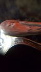 Antique Manchester Mfg Co Baby Feeding Spoon Figural Stork Bent/ Loop/curved Other Antique Sterling Silver photo 7