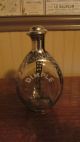 Antique Haig ' S Dimple Sterling Silver Overlay 3 Sided Decanter C1920 ' S Bottles, Decanters & Flasks photo 4