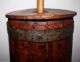 Antique Country Primitive Wooden Butter Churn; 19th Century Staved Pine Churner Primitives photo 1