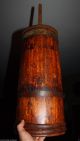 Antique Country Primitive Wooden Butter Churn; 19th Century Staved Pine Churner Primitives photo 2