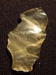 Translucent Prehistoric Tool Made From Libyan Desert Glass Found In Egypt 2.  93gr Neolithic & Paleolithic photo 3
