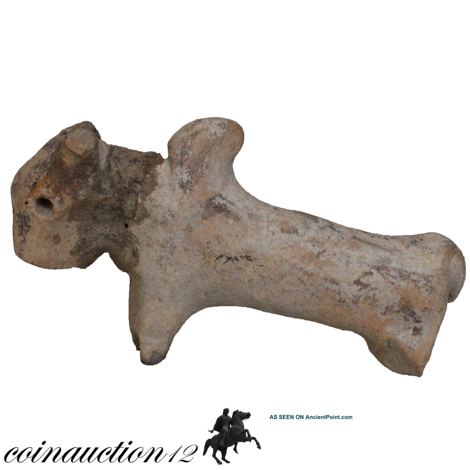 Unknown Civilization Terracotta Statue Bull,  Indus Valley ? Roman photo