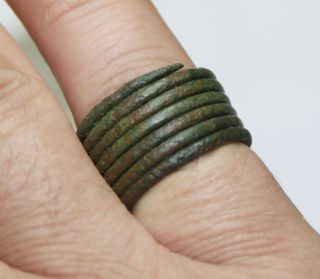 Ancient Viking.  Twisted Bronz Ring.  You Can Use. photo