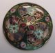 Antique Champleve Enamel On Pierced Brass Gullioche Flower Buttons photo 4
