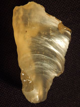Big Very Translucent Libyan Desert Glass Artifact Or Ancient Tool Egypt 17.  65gr photo