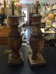 Pair Antique Italian Terra Cotta Balusters Made Into Lamps Lamps photo 1