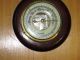 Welby Weather Barometer German Made Cherry Wood & Brass Frame 1930s? 5 