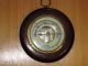 Welby Weather Barometer German Made Cherry Wood & Brass Frame 1930s? 5 