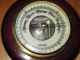 Welby Weather Barometer German Made Cherry Wood & Brass Frame 1930s? 5 