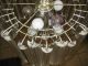 Vintage Hanging Mid Century Mod Hollywood Regency Lucite Prism Chandelier Light Mid-Century Modernism photo 4