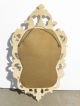 Vintage Syroco Rococo French Provincial Scrolls White Wood Wall Mantle Mirror Mirrors photo 4