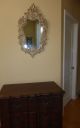 Vintage Syroco Rococo French Provincial Scrolls White Wood Wall Mantle Mirror Mirrors photo 5