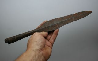 Viking Period Iron Spear 9 - 11th Century / 320 Mm (12,  6 Inch) photo