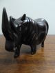Small African Rhino Wood Sculpture African photo 2