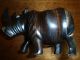 Small African Rhino Wood Sculpture African photo 8