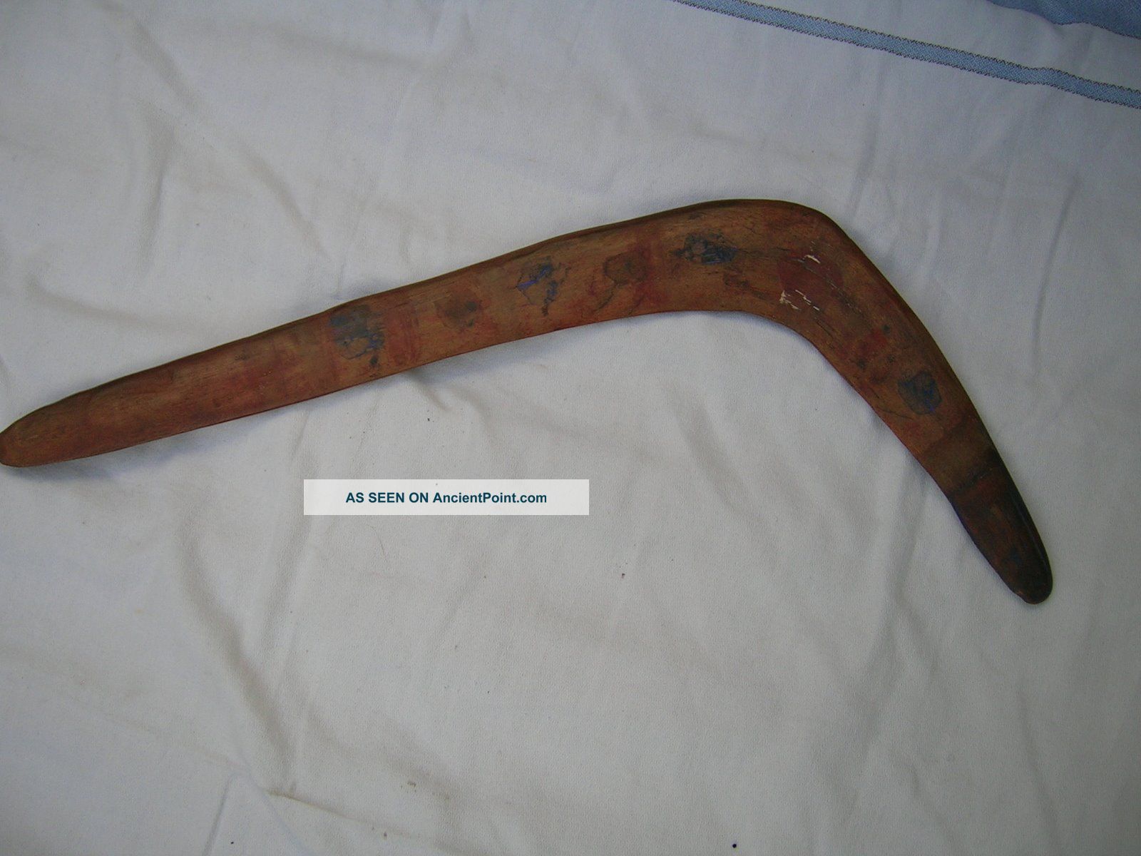 Rare Form Of 19th Cent Antique Aboriginal Boomerang From Eastern Queensland Pacific Islands & Oceania photo