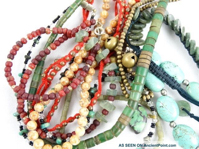 Jewellery - Bulk Womens Vintage Chinese Necklaces & Bracelets Inc Hand Cut Necklaces, Pendants photo