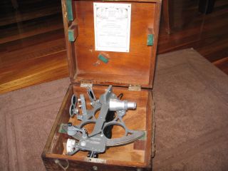 Vintage Sextant Kelvin Hughes Division 1965 S.  Smith & Sons With Light Orig Case photo