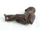 Antique Tribal Carved Wood Ancestral Figural Pipe Oceanic Indonesia Ex Dr Elliot Pacific Islands & Oceania photo 4