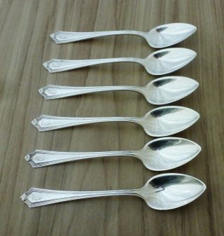 (6) Gorham Sterling Silver Fruit Spoons,  Plymouth,  1911,  133.  3 Grams photo