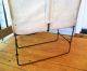 Vtg Factory Industrial Canvas Bin Storage Container Raised Metal Base Steampunk Other Mercantile Antiques photo 4