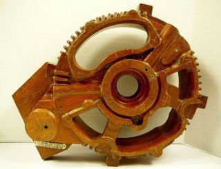 Vintage Gm Delco Remy Alternator Master Wood Pattern Foundry Sand Casting Mold photo